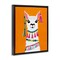 Stupell Industries Festive Llama Portrait Floater Framed Canvas Wall Art Design by Yvette St. Amant